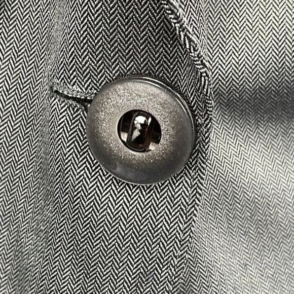 John Meyer Collection Herringbone Blazer Jacket Career Business Gray 16W - Picture 3 of 10